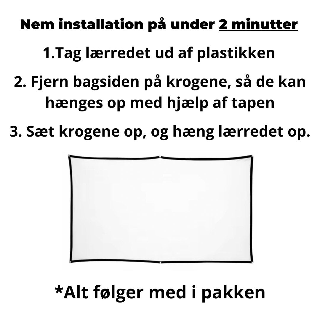 120 tommers lærred - XEO